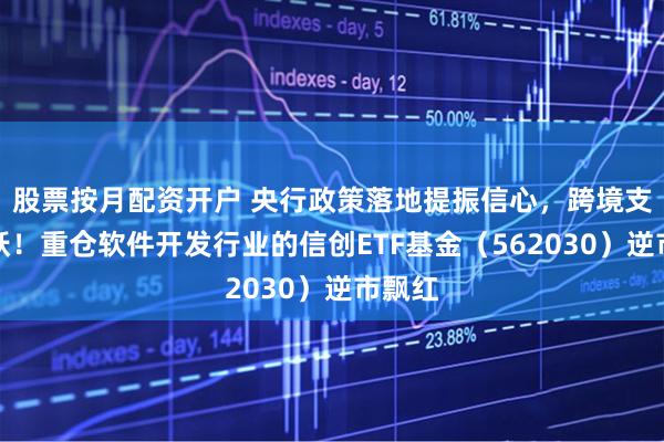 股票按月配资开户 央行政策落地提振信心，跨境支付活跃！重仓软件开发行业的信创ETF基金（562030）逆市飘红